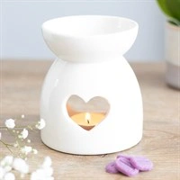 Heart Cut out burner -white